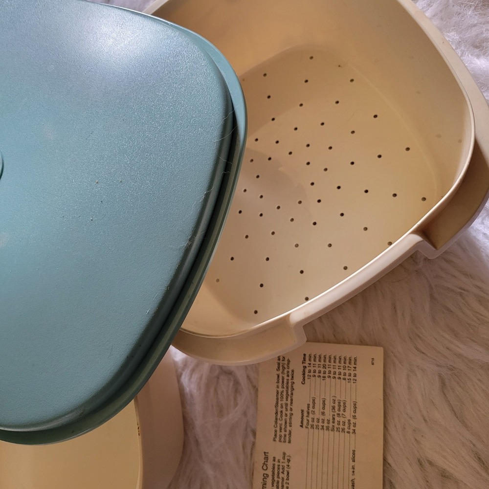 Vintage Tupperware 3 Piece Microwave Steamer Set 888-12 - M‎ - Picture 12 of 12